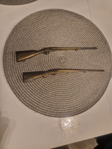 Pair brass decorative - pair,