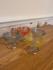 Vintage Set Of 4 Coloured