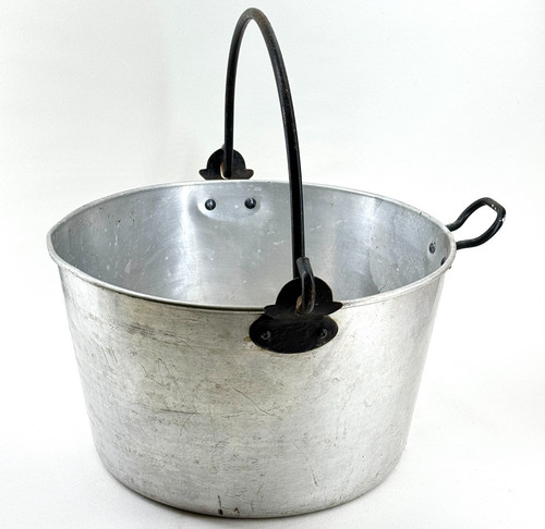 Vintage aluminium jam pan - vintage,