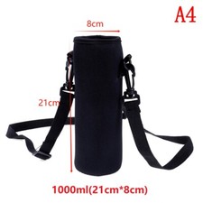 420-1500ml Neoprene Water Bottle Carrier Insulated Cover Bag Holder Strap CX