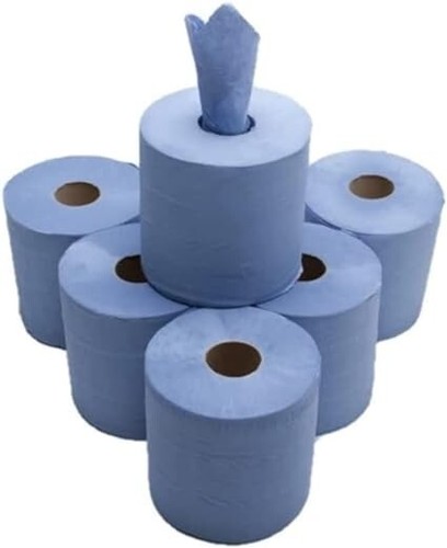 Blue rolls centre feed - blue,