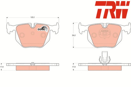 Rear brake pads - rear,