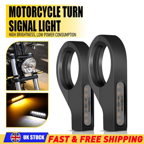 Motorbike 39mm fork led amber - motorbike,