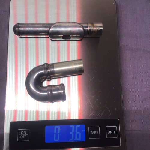Silver plated flute curved - silver,
