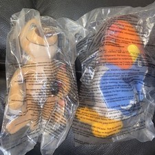 McDonalds Lion king Zazu & Timmon soft toys - 2 Toys (ref in bx 171)