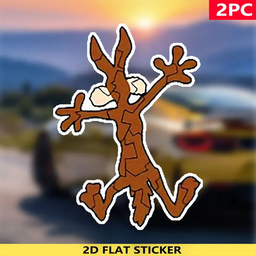 Wile coyote vinyl stickers - wile,
