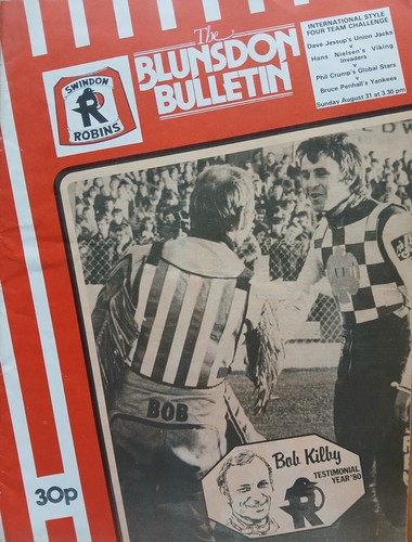 Swindon speedway programme - speedway,