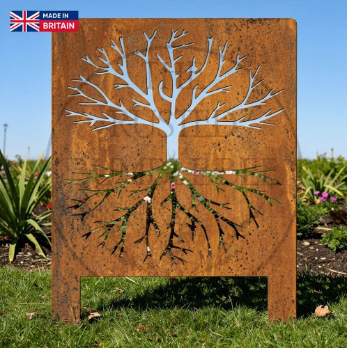 Metal tree and - metal, screen