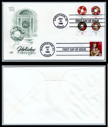 Fdc 3245 3248 32c - 3245-3248, holiday