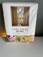 Stunning LauraAshley Pencil Pleat Fully Lined Cotton Shabby Chic Floral Curtains