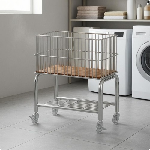 Wire laundry basket - wire,
