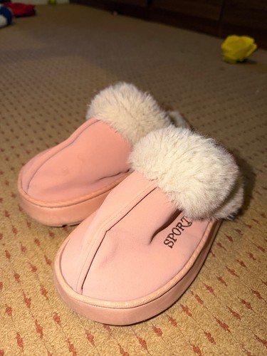 Pink fluffy girls sport