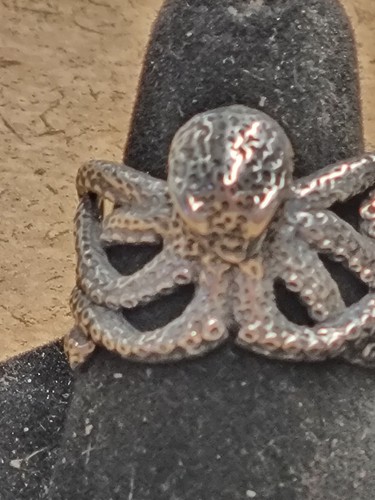 Size sterling silver octopus - silver,