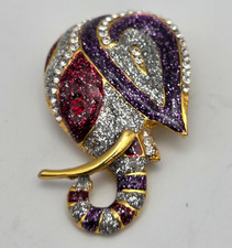 Vintage gold tone elephant