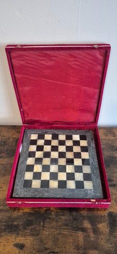 Marble onyx chess board 30cm - &,