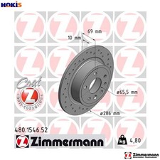 2x BRAKE DISC 480.1546.52 FOR