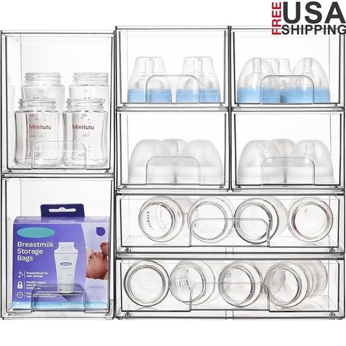 Acrylic stackable storage - stackable,