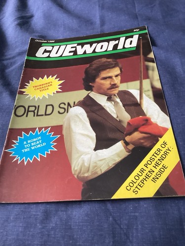 Cue world october 1986 snooker - cue, 1986,snooker