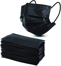 3 PLY BLACK Disposable Face