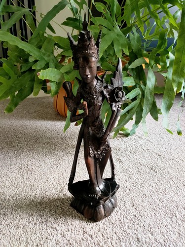 Bali wood carving dewi - wood, sri