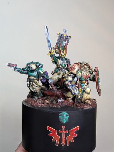 Dark angels diorama painted - diorama,