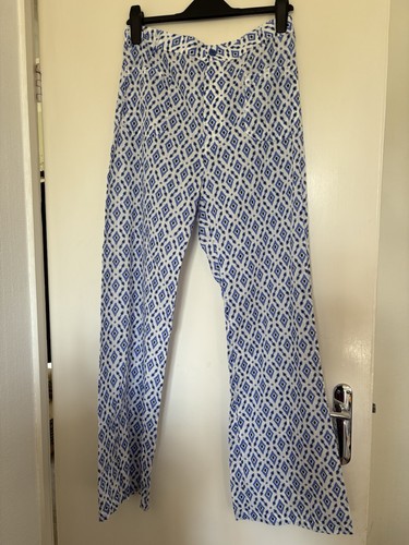 Zara blue white print light - zara,