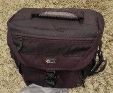 LowePro Nova 180 AW camera bag with shoulder strap and rain cover