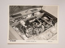 Talbot Solara GL Engine Bay c1980 Press / Publicity Automobile Photo 