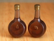 Two tear drop bottles dolls - tear, bottles,
