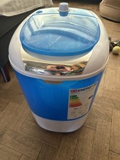 PORTABLE 230V MINI WASHING MACHINE CARAVAN MOTORHOME OUTDOOR CAMPING + SPIN DRY