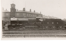 VINTAGE postcard:   LMS RAILWAY ENGINE LOCOMOTIVE 579