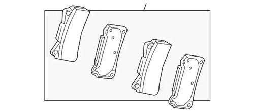 Honda genuine front - front, brake
