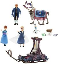 Disney Olaf's Frozen Adventure Mini Sleigh Play Set Elsa Anna Kristof Sven