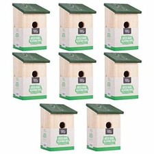 8x WOODEN WOOD NESTING NEST