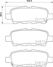 Mintex Rear Axle Brake Pad