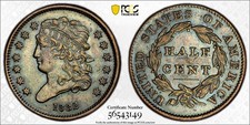 1832 Half Cent Classic Head