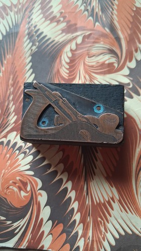 Copper wood letterpress - copper,