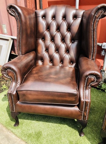 Chesterfield brown leather - chesterfield,
