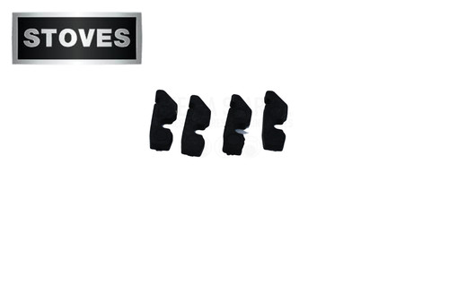 Belling top oven glass stop - top,