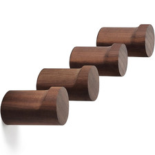 Coat Hooks (Pack of 4) Wooden