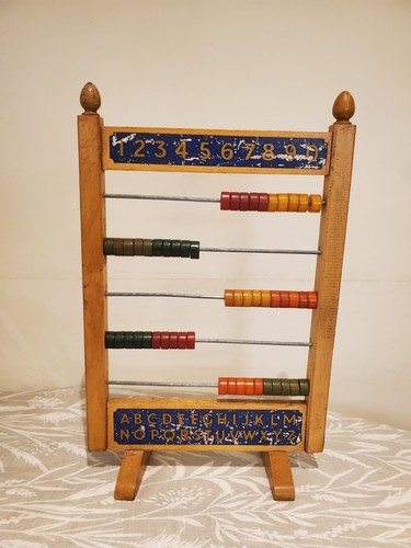 Vintage wooden educational