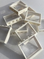 White LEGO Windows 1 x 4 x 3