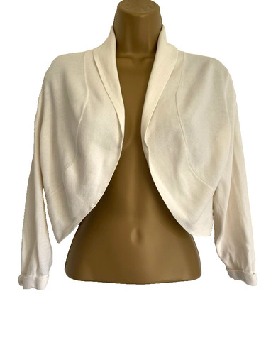 Monsoon ivory cotton bolero - ivory,
