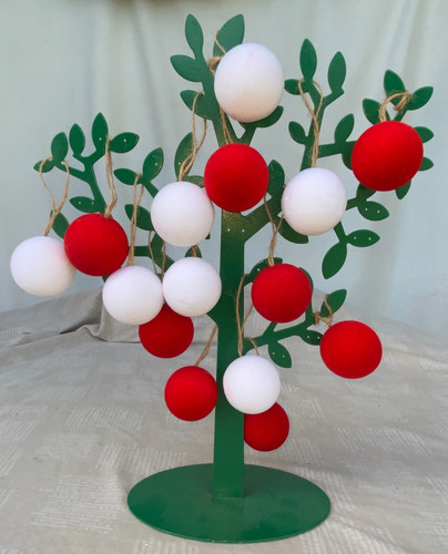 Small flocked christmas - ,