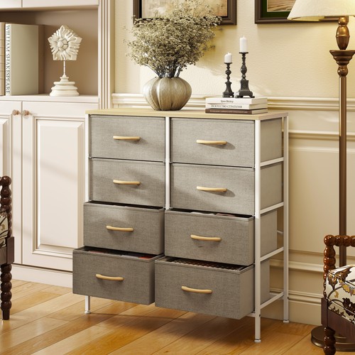 Homcom drawer fabric chest - 8,