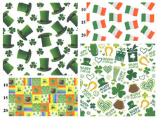 St Patricks Day Irish Shamrock 112cm Wide Digital Printed Premium Cotton Fabric