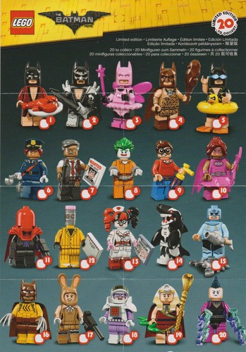 Lego batman movie minifigures - lego,