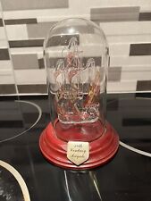 18th century frigate Glass Ship In Glass Presentation Excellent Condition