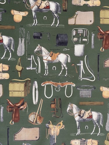Equestrian printed cotton - printed,