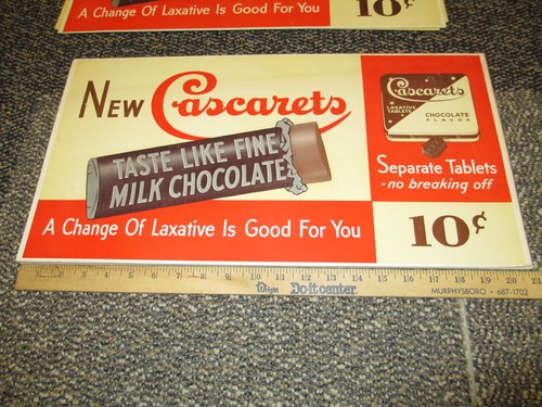 Cascarets 1930s milk - milk, chocolate